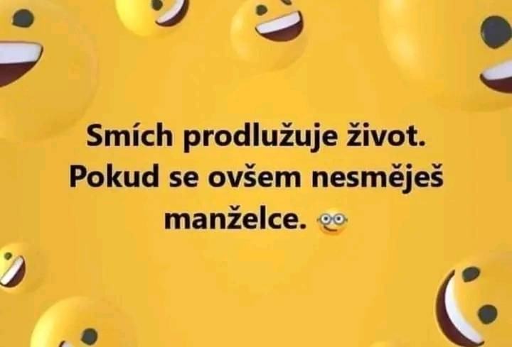 Obrázek kde se smeje naposled je manzelka