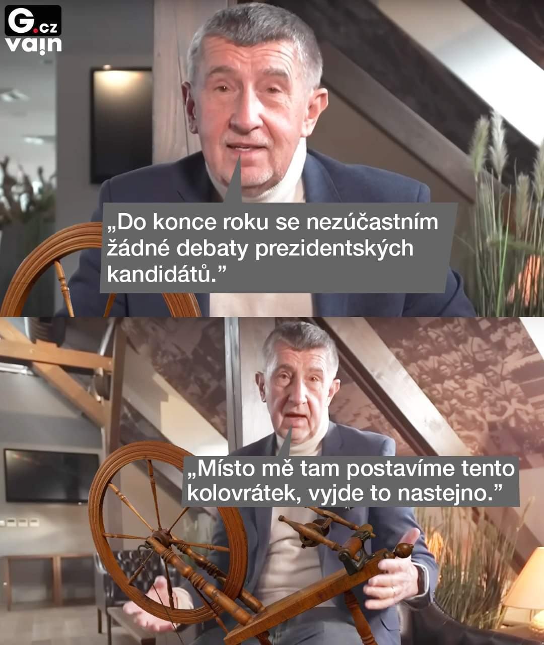 Obrázek kdyz nemuzes poslat do debaty Havlicka