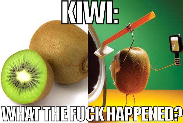 Obrázek kiwi tehdy a dnes