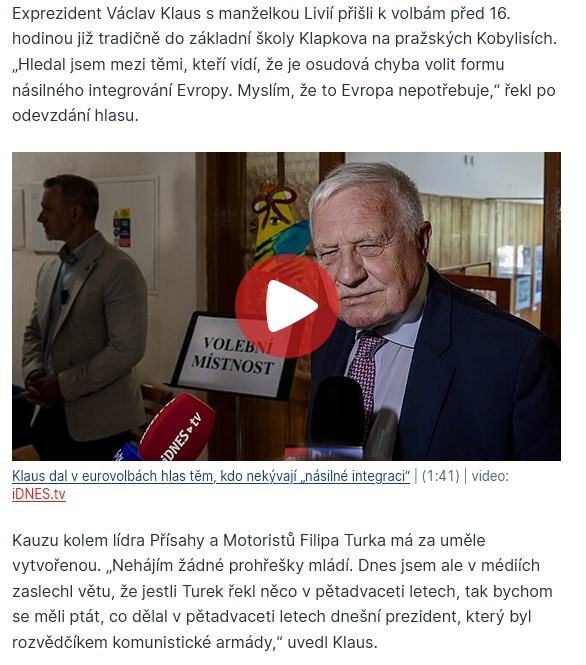 Obrázek klaus ho huste sejmul