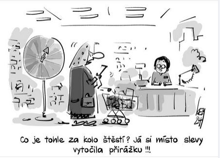 Obrázek kolo stesti v obchode