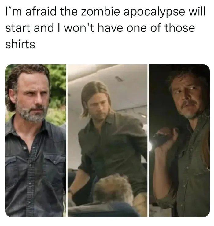 Obrázek kosila pro zombie apokalypsu