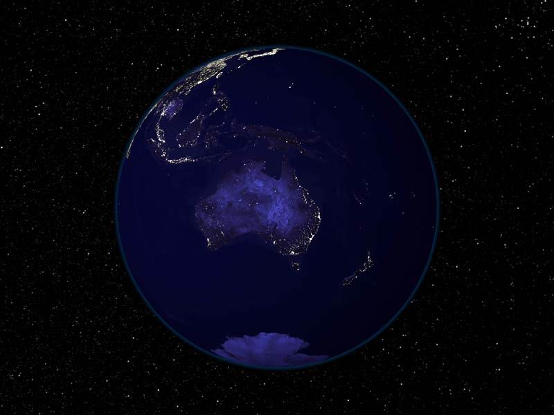 Obrázek krasna modra planeta 12