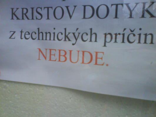 Obrázek kristov dotyk nebude