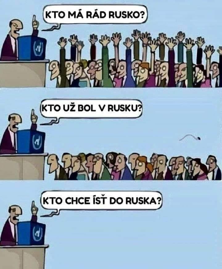 Obrázek kto ma rad rusko
