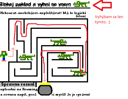 Obrázek logicke bludiste zadani-riesenie