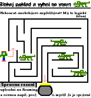 Obrázek logicke bludiste zadani