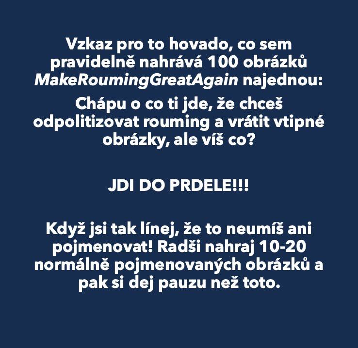 Obrázek made rouming bullshit again