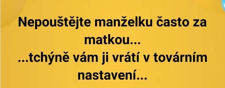 Obrázek manzelcin reset