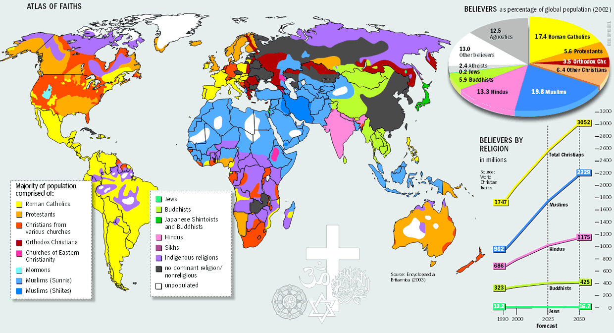 Obrázek map world religions
