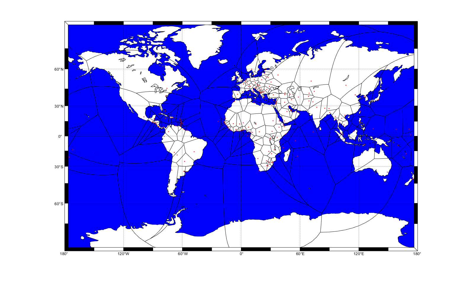 Obrázek mapa sveta podle nejblizsiho hlavniho mesta