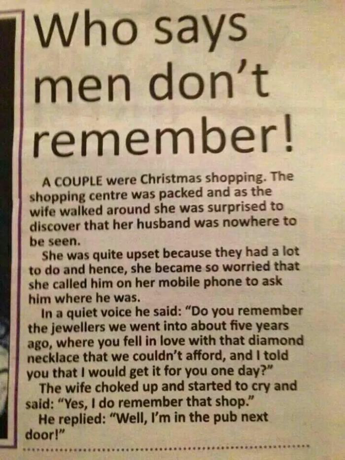 Obrázek men can remember things