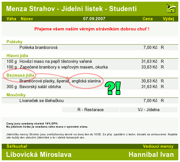 Obrázek menza strahov