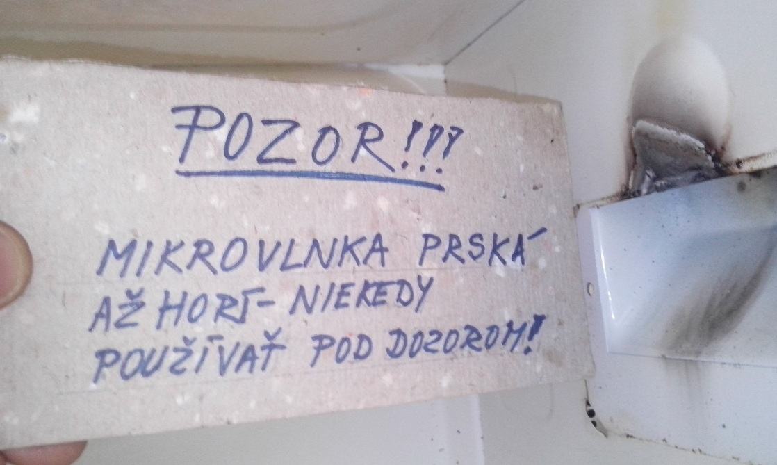 Obrázek mikrovlnka - iba pod dozorom