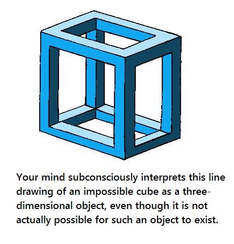 Obrázek mind bending cube illusion
