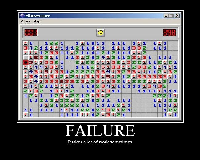 Obrázek minesweeper failure