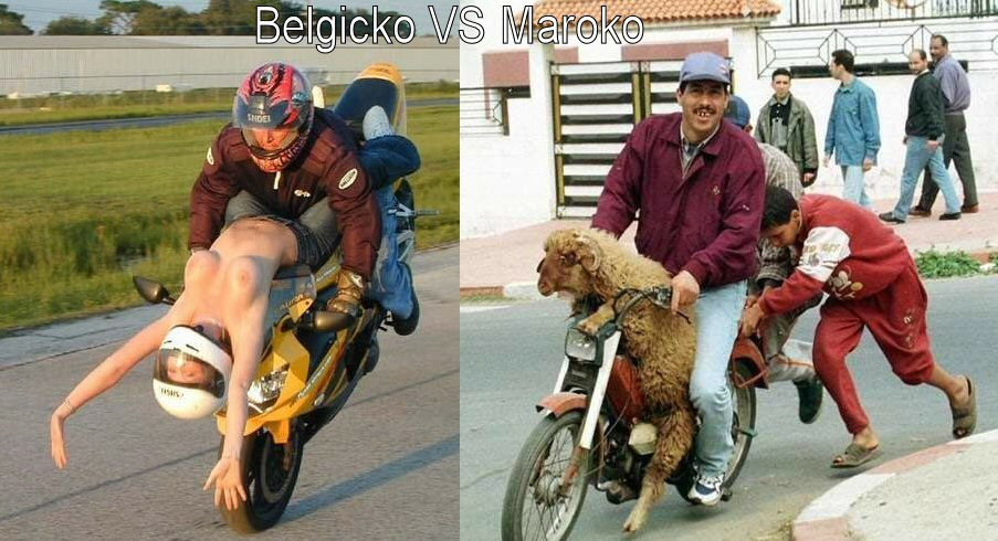 Obrázek motorky belgicko vs maroko
