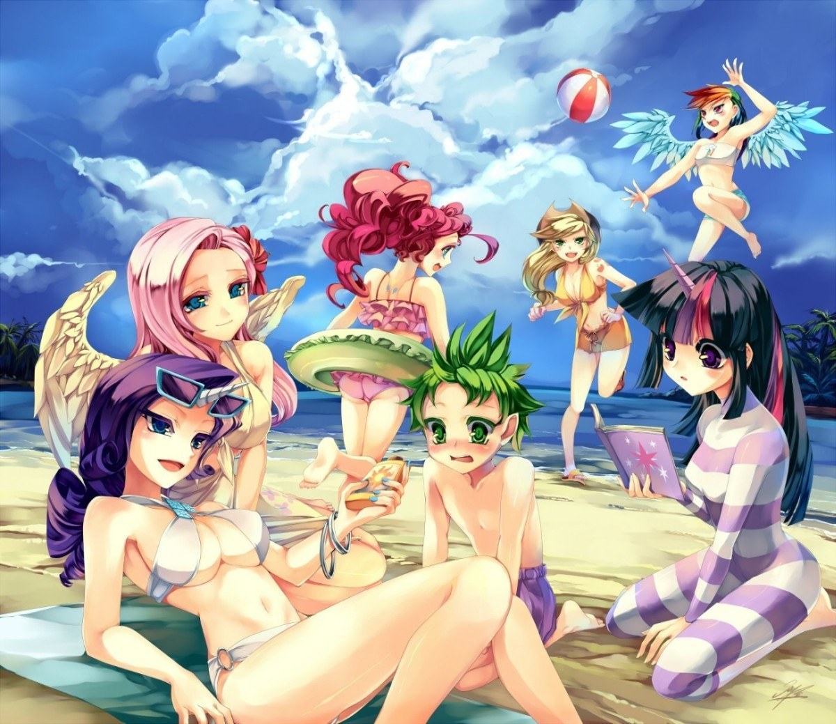 Obrázek my little pony on the beach
