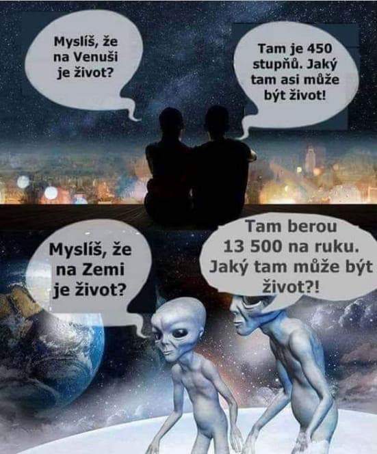 Obrázek myslis ze je na zemi zivot