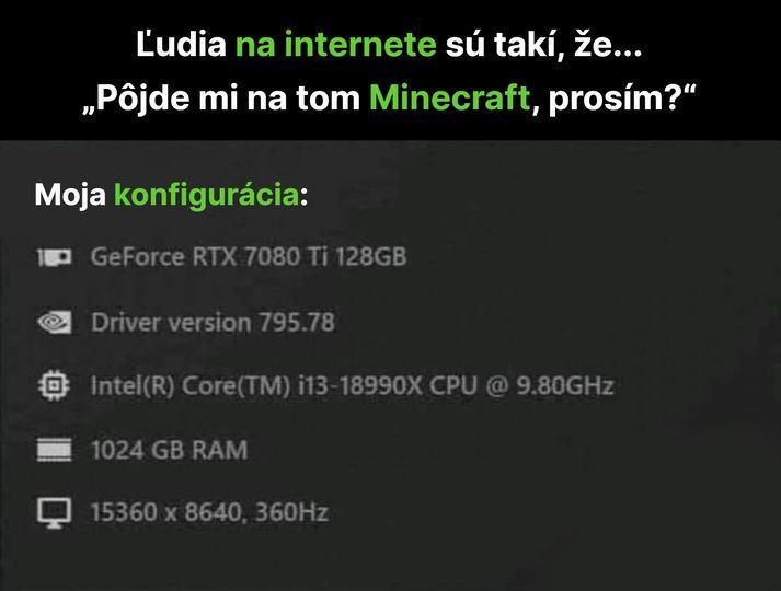 Obrázek na minecraft este nevymysleli HW