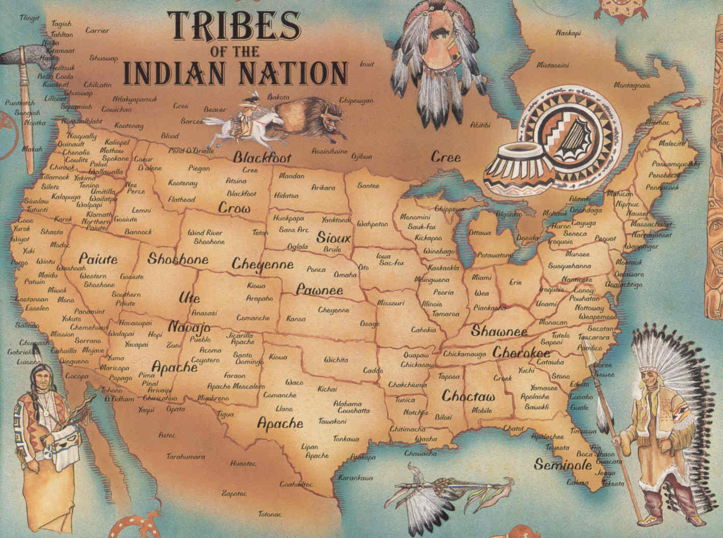 Obrázek native american map