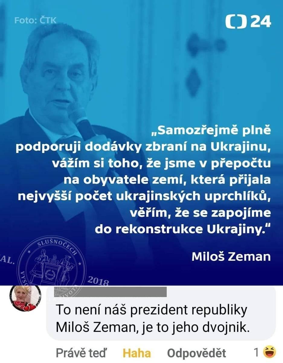 Obrázek nekdo nam vymenil prezidenta