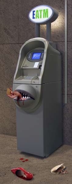Obrázek nenazranej bankomat