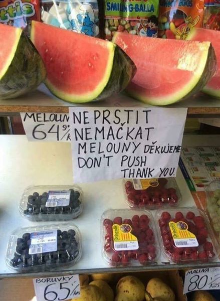 Obrázek neprstit melouny