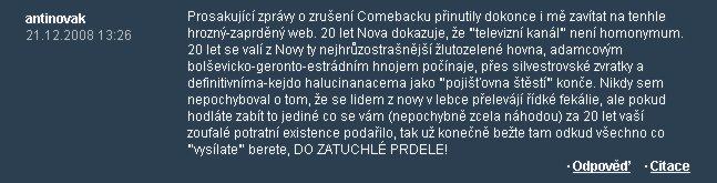 Obrázek nerusteComeback