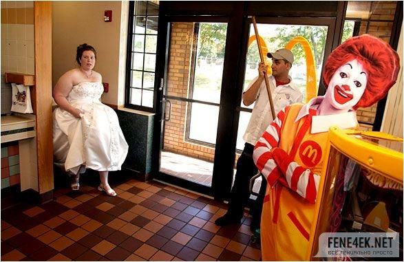 Obrázek nevesta z fastfoodu