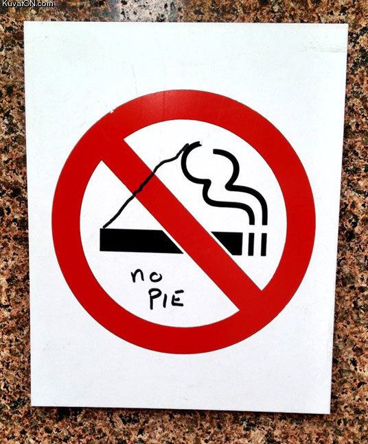 Obrázek no pie sign