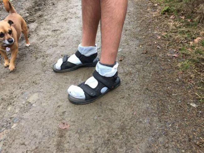 Obrázek nohy v suchu