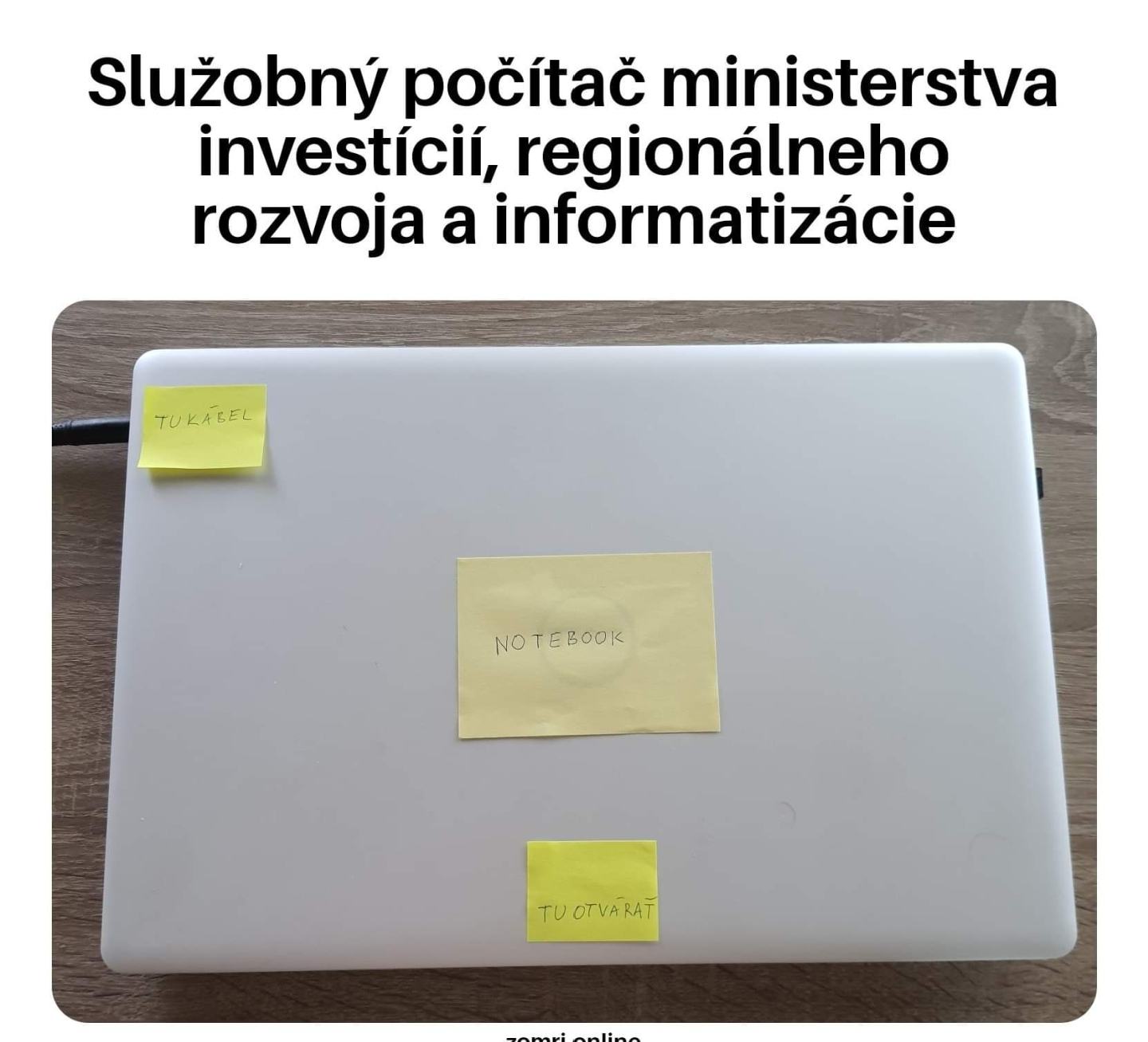 Obrázek notebook ministerky informatizacie SR 2