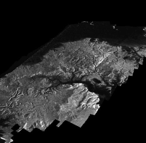 Obrázek novy snimek povrchu Titanu