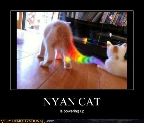 Obrázek nyan cat is powering up