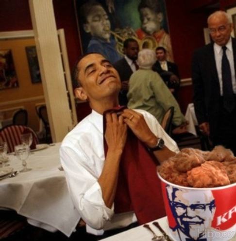 Obrázek obama KFC