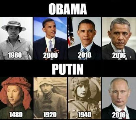 Obrázek obama vs putin aging