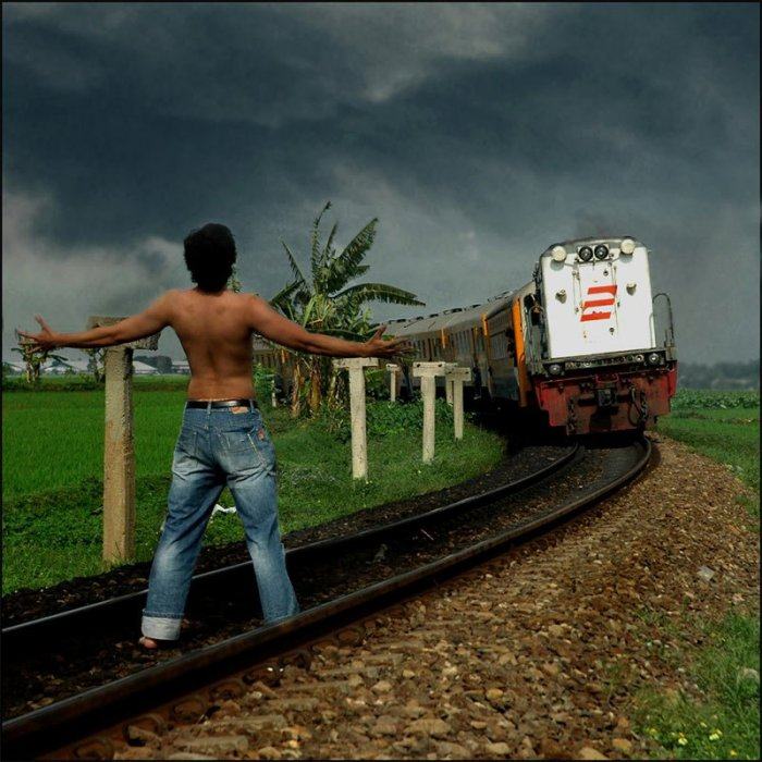 Obrázek objeti s lokomotivou