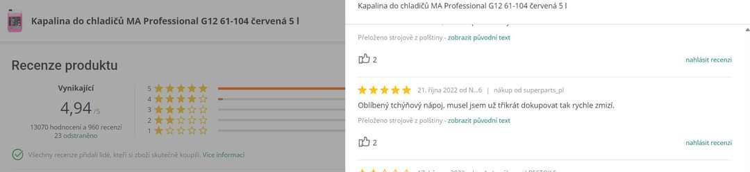Obrázek oblibene piti pro tchyni