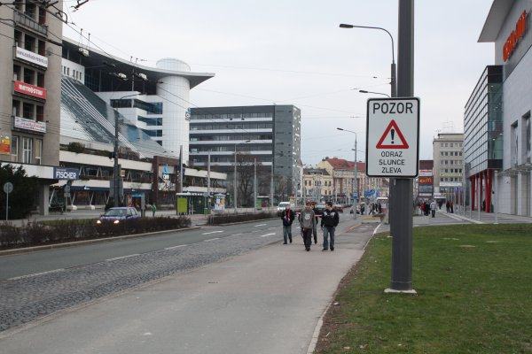 Obrázek odraz slunce pardubice