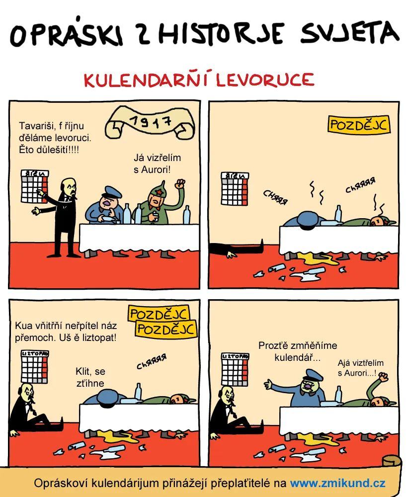 Obrázek oprasky z ruske historie