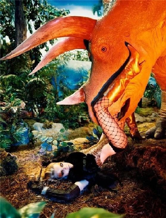 Obrázek oralek s dinosaurem