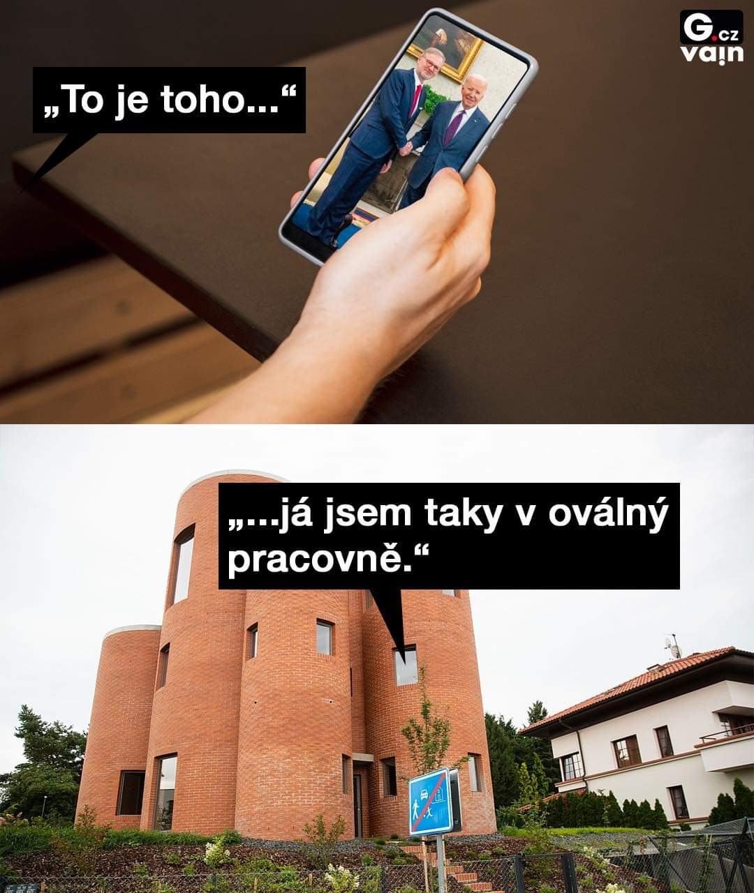 Obrázek ovalna pracovna