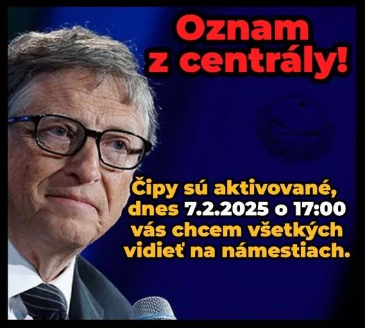 Obrázek oznam z centraly