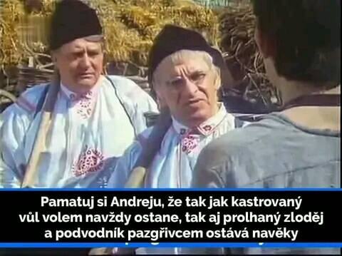 Obrázek pamatuj si Andreju