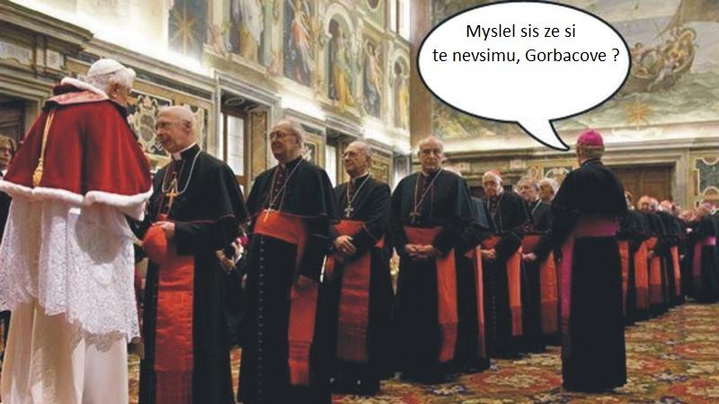 Obrázek papez gorbacov