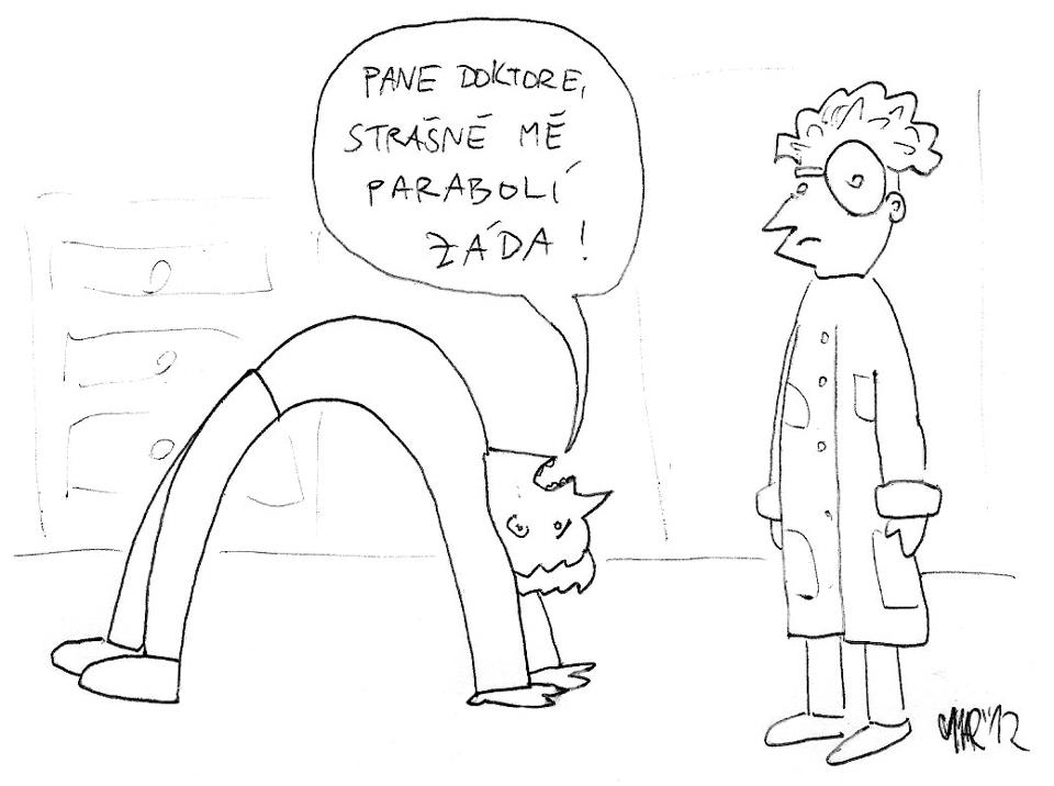Obrázek paraboli zada