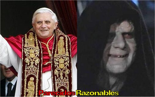 Obrázek parecidos razonables papa benedicto xvi star wars