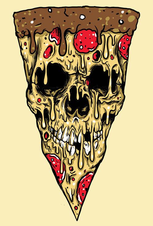Obrázek pizza-skull