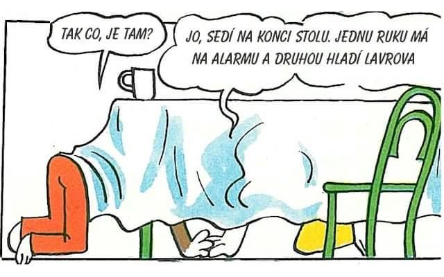 Obrázek pod putlerovym stolem